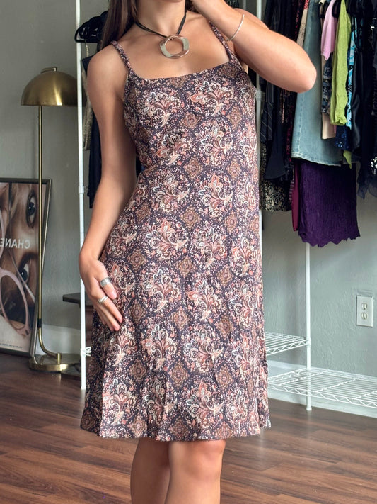 Believe 90's Printed Mesh Dress | Size M