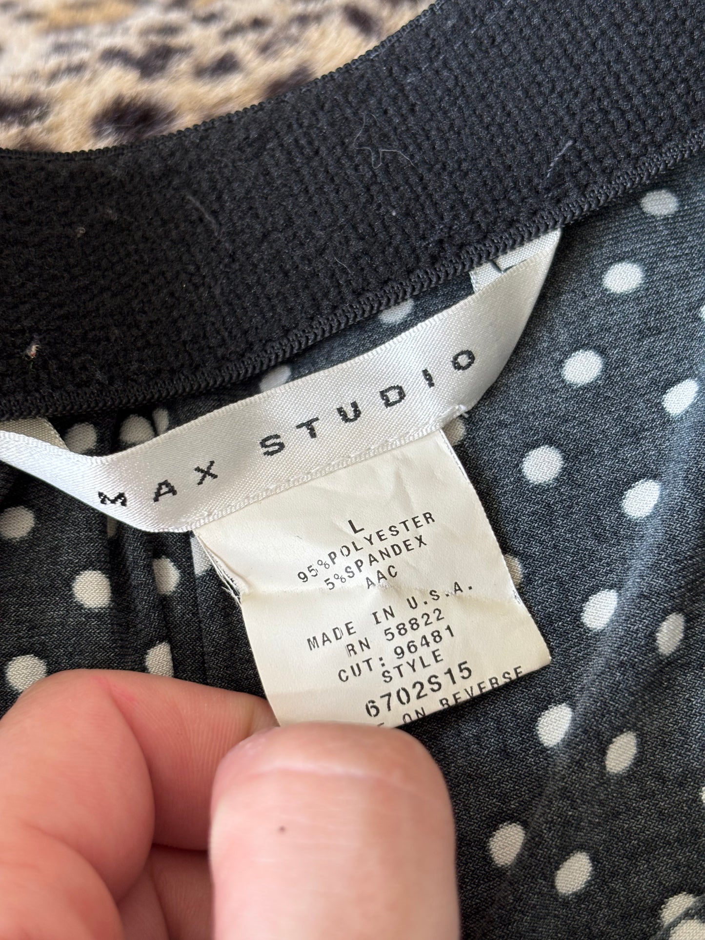 Max Studio 00's Polka Dot Skirt | 34" Waist