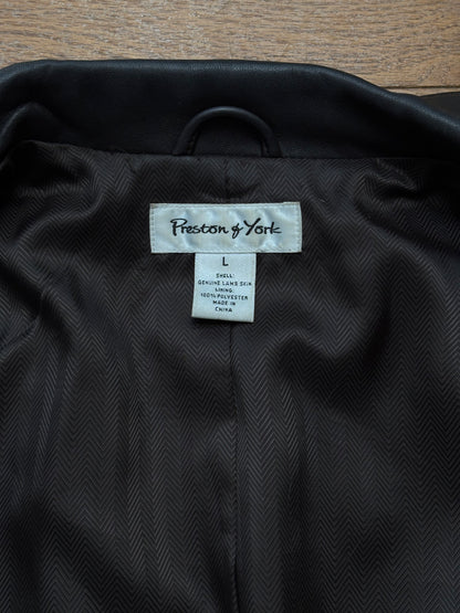 Preston & York 90's Leather Jacket | Size L