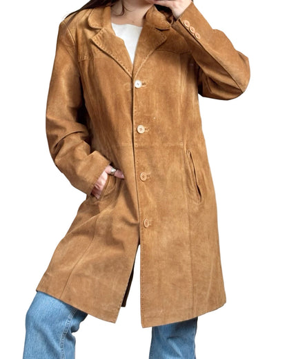 Essentials 90's Suede Trench | Size M