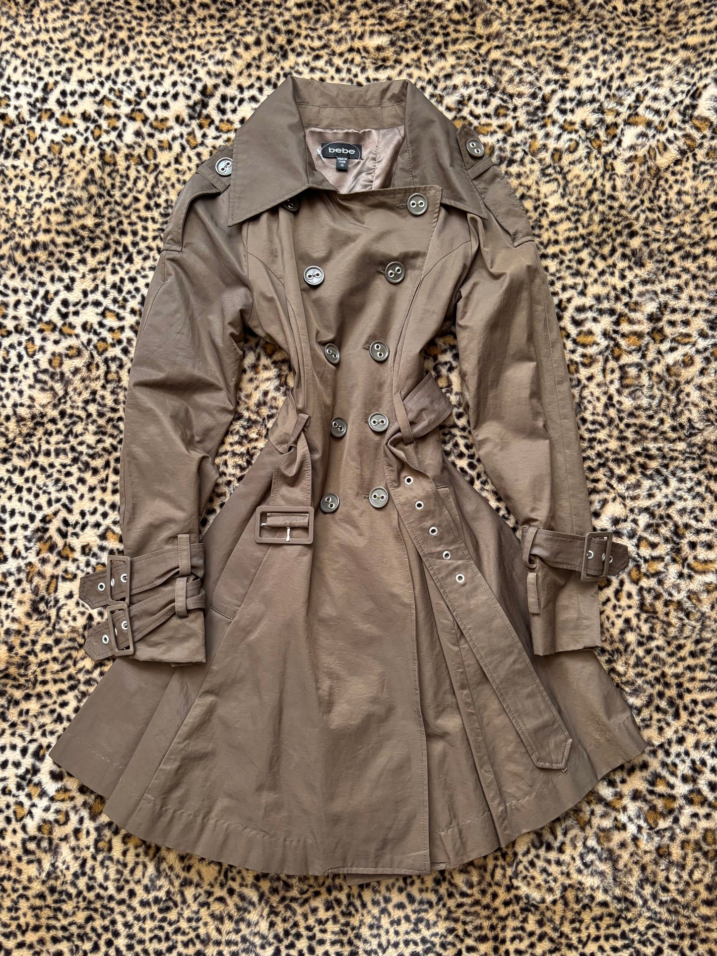 Bebe 00's Trench | Size XS