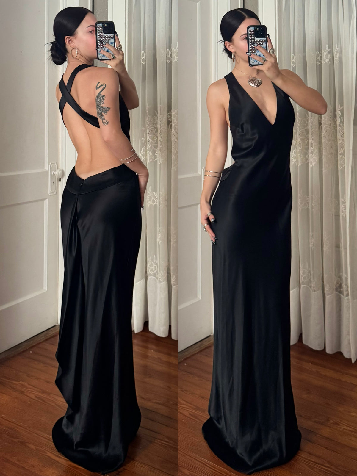 90's Drop Back Gown | Size 8