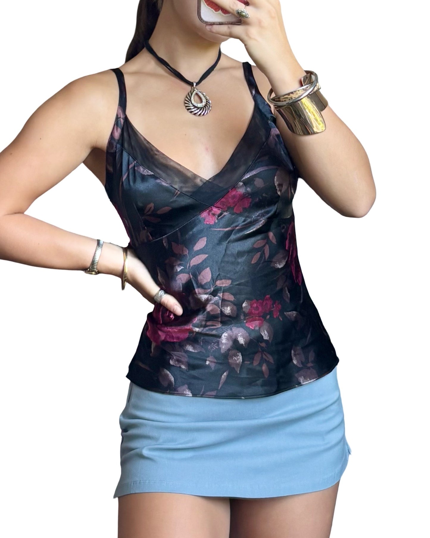 Floral 90’s Tank | Size S