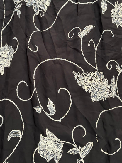 Black 90’s Floral Maxi Dress | Size M/L