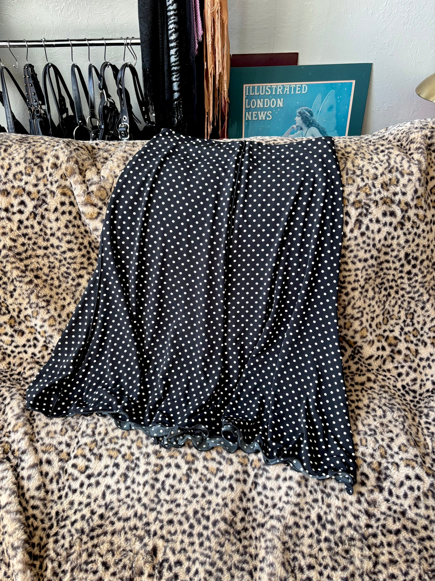 Max Studio 00's Polka Dot Skirt | 34" Waist