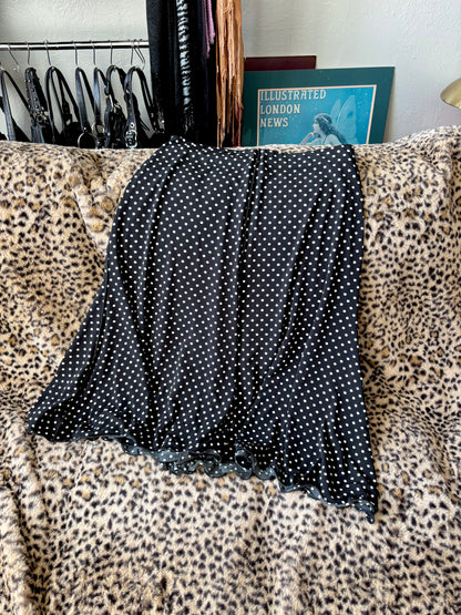 Max Studio 00's Polka Dot Skirt | 34" Waist