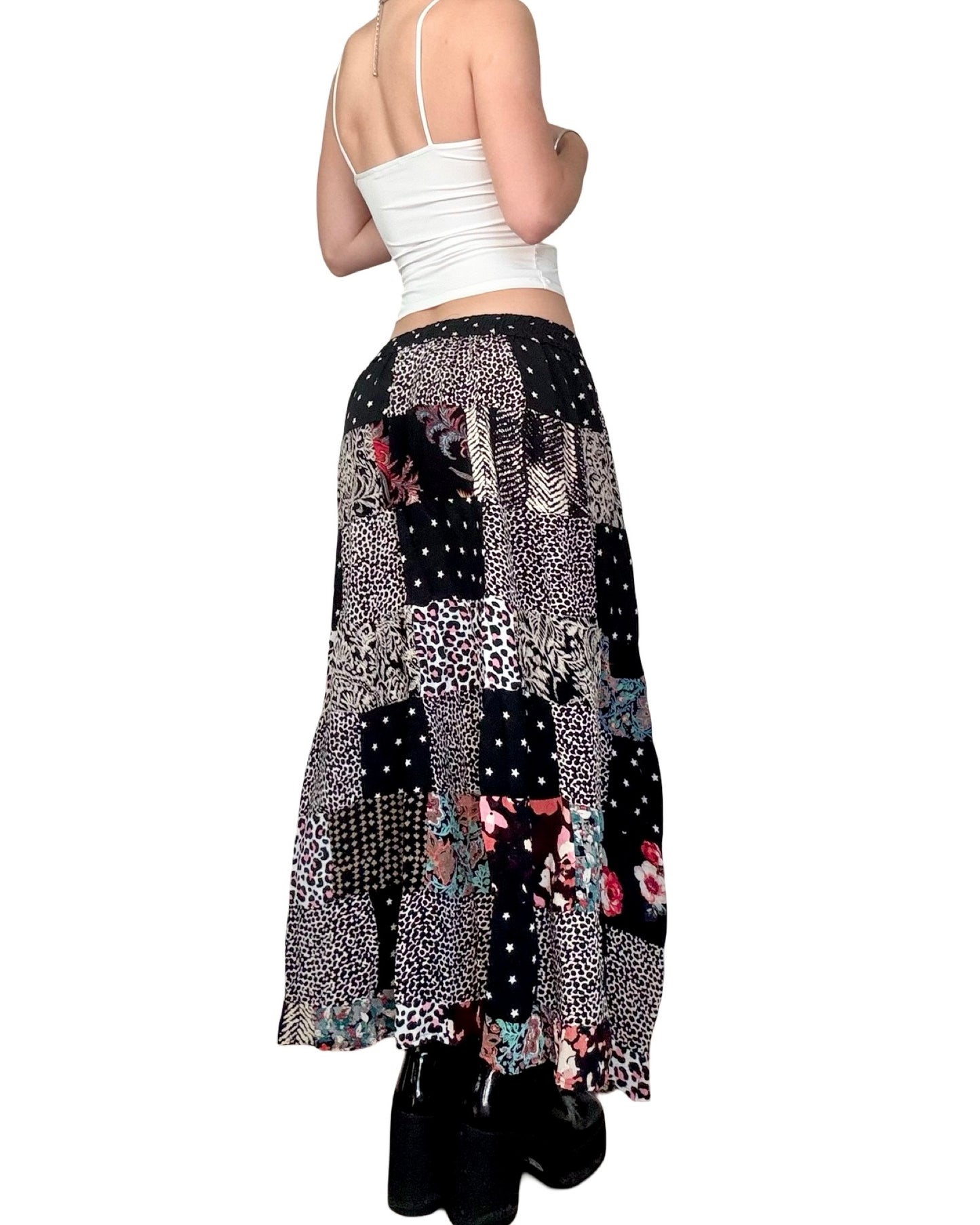 Jackpot 00's Patchwork Skirt | 26" Waist