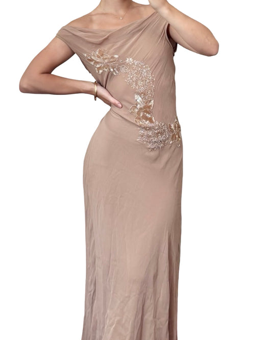 Newport News 90's Beaded Dress | Size M