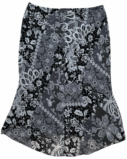 Jackie Lace Print Midi | Size 29” waist