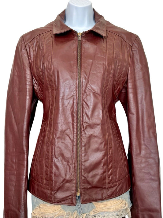 Samber 90's Genuine Leather Jacket | Size M/L