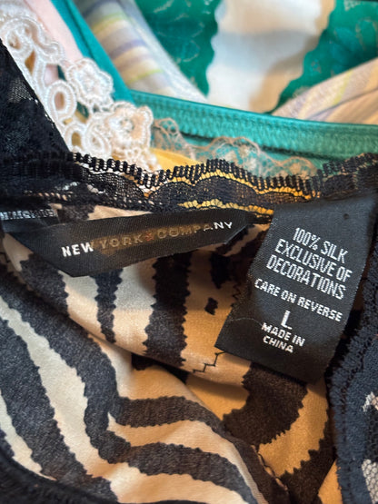 100% Silk 00's Printed Cami | Size L