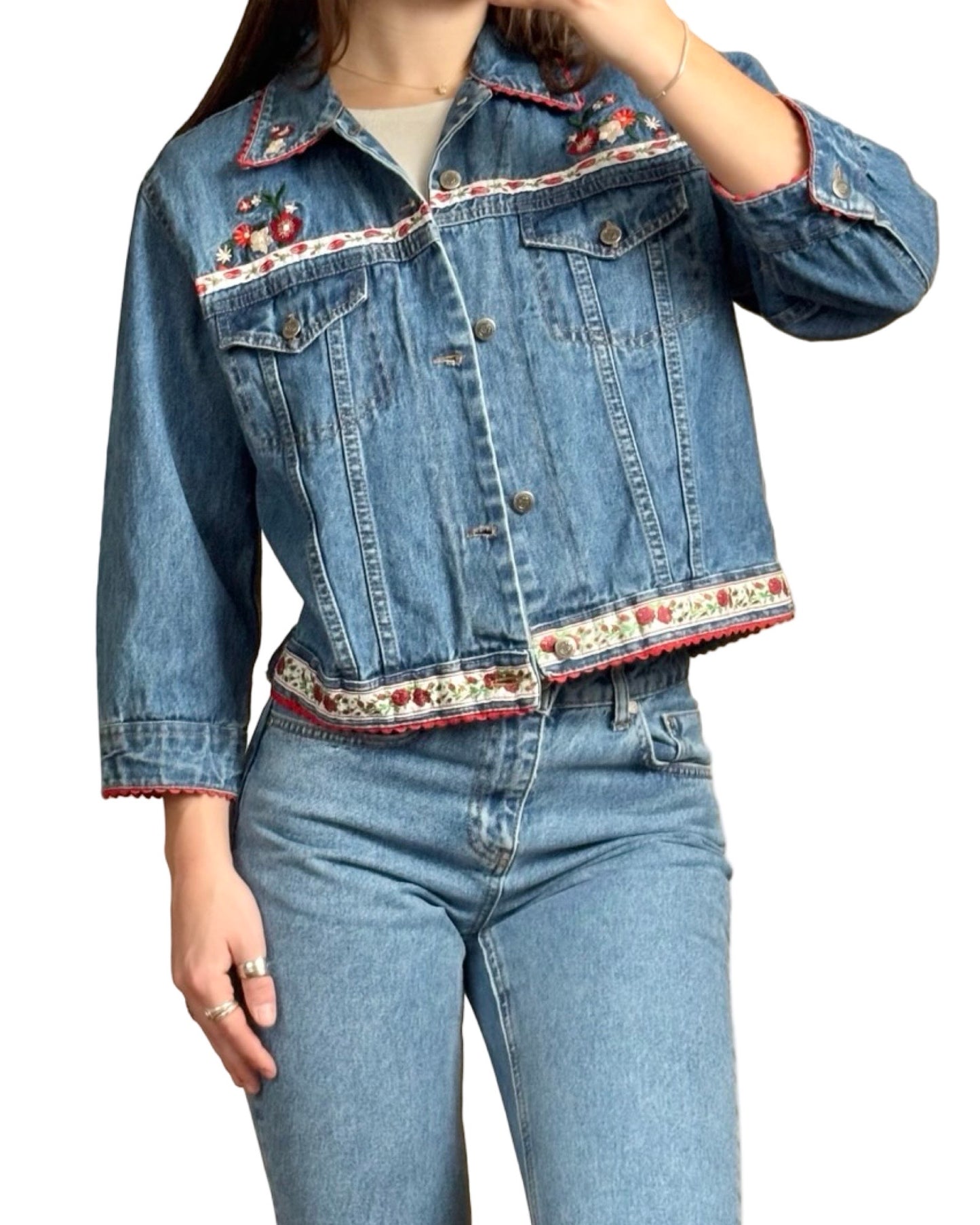 Bill Blass 90's Denim Jacket | Size M