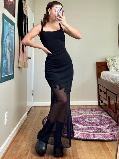 Betsy & Adam 90's Mesh Gown | Size XL