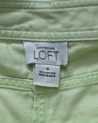Ann Taylor Green Mini Shorts | Size 4
