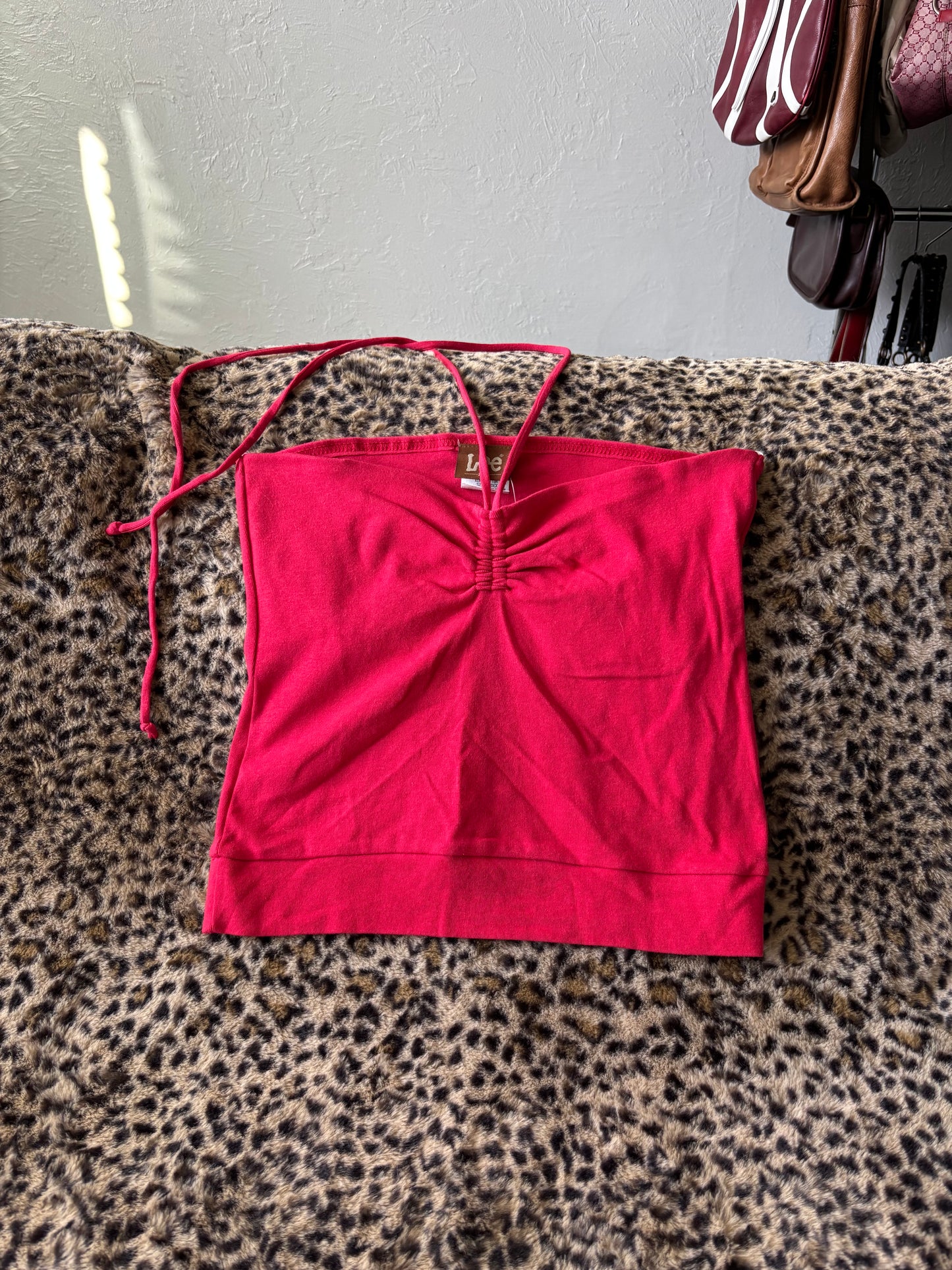 Lee Headstock 90's Halter Top | Size XL