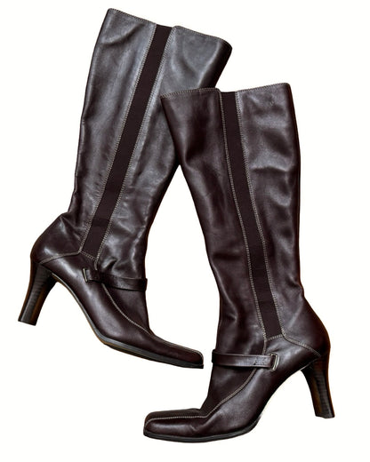 Anne Klein 90's Leather Boot | Size 7