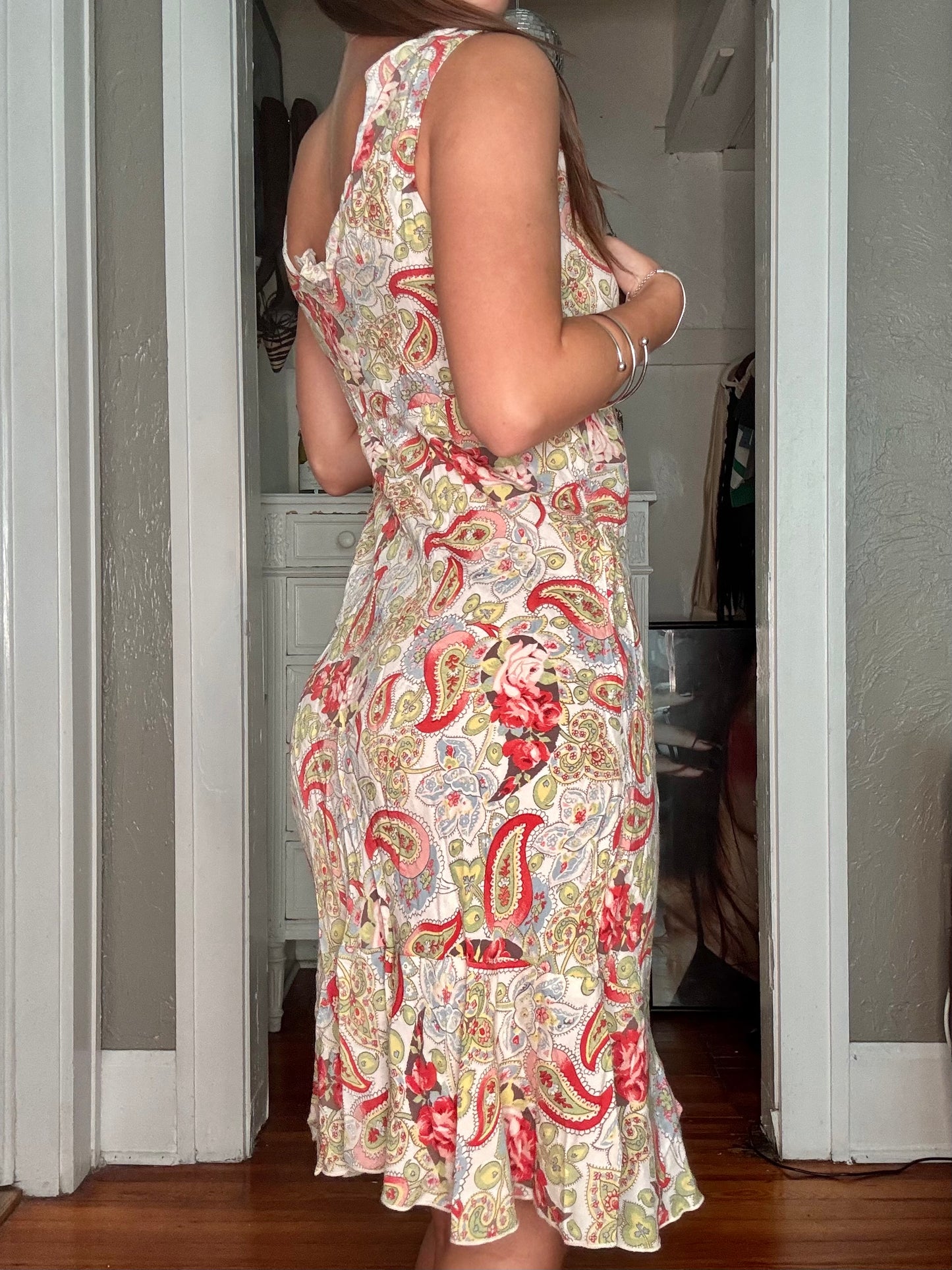 Printed 00's Dress | Size 2