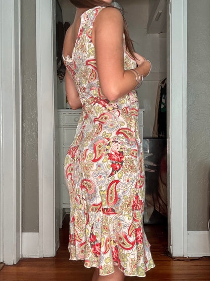 Printed 00's Dress | Size 2