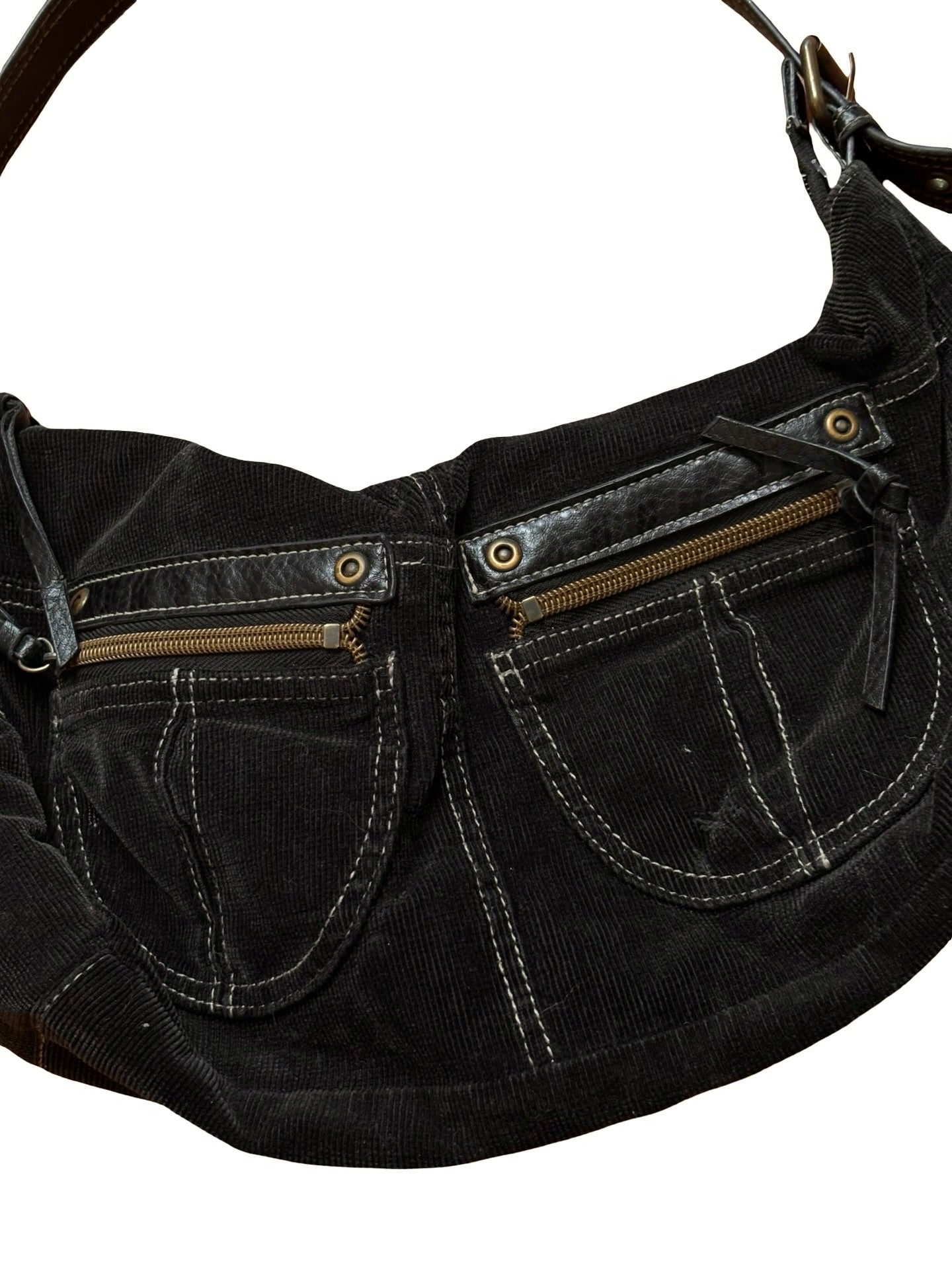 Corduroy 00's Zipper Purse