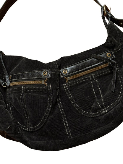 Corduroy 00's Zipper Purse