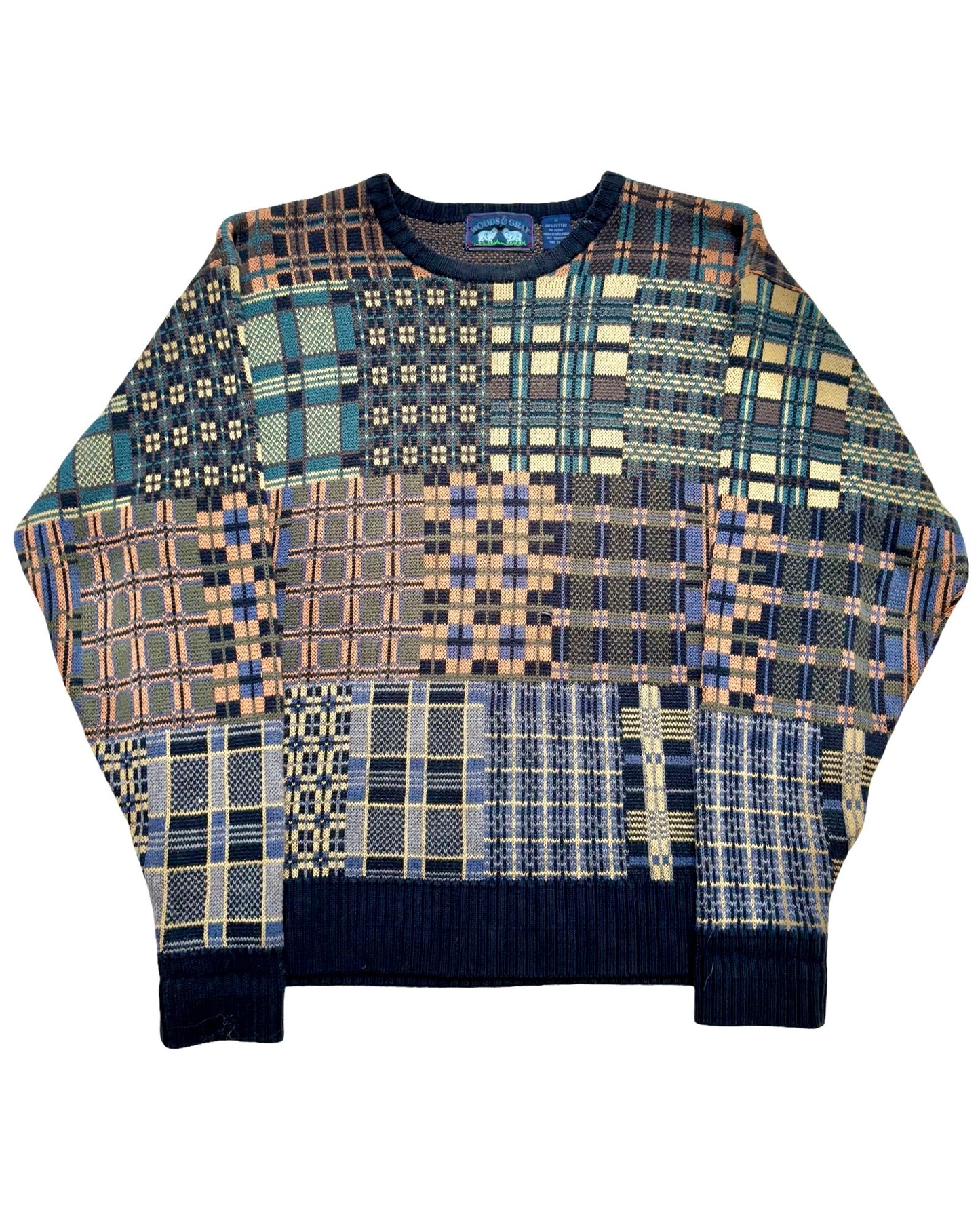 Patchwork 90’s Sweater | Size M