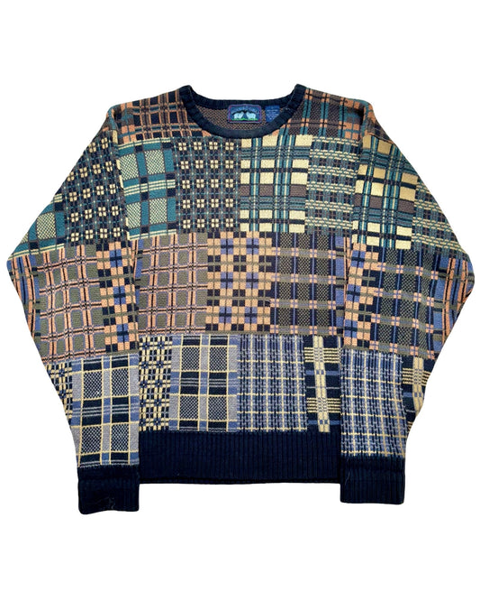 Patchwork 90’s Sweater | Size M