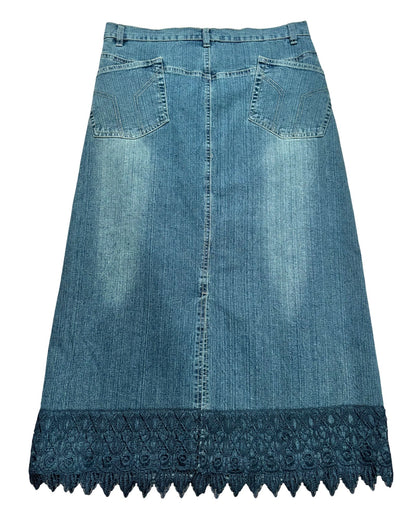 Italian 00’s denim skirt | 30” waist