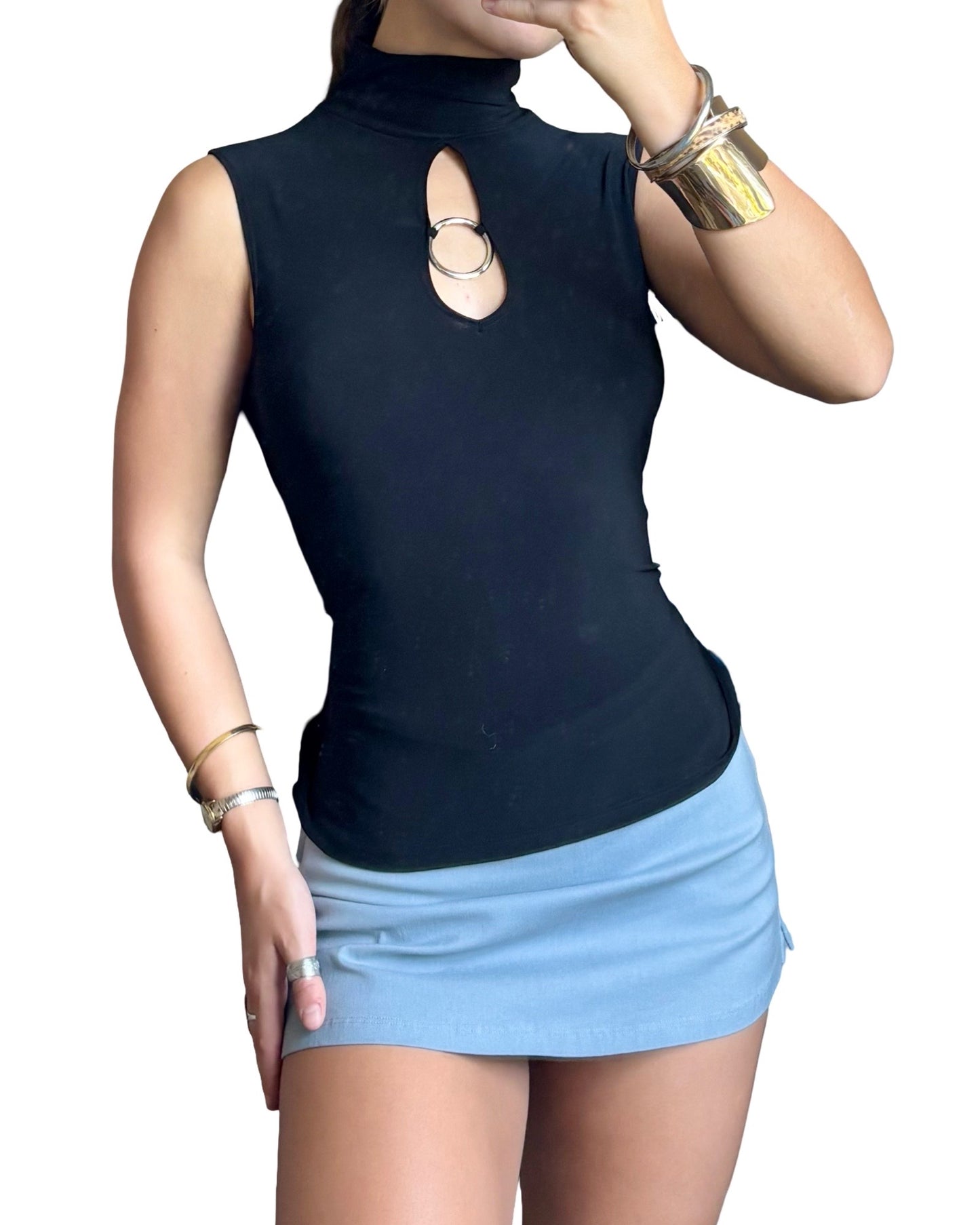 Black Ring 90’s Top | Size S