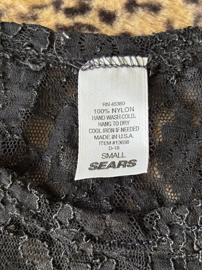 Sears 90's Mesh Lace Top | Size S