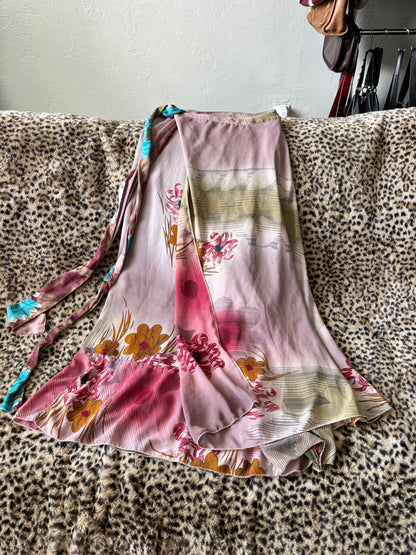 Iris 00's Reversible Wrap Skirt | OS