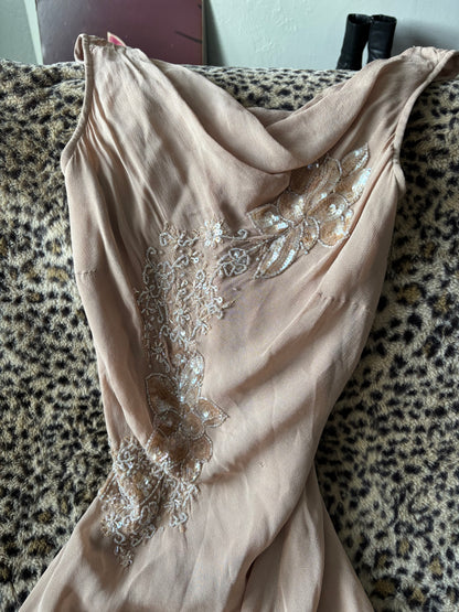 Newport News 90's Beaded Dress | Size M