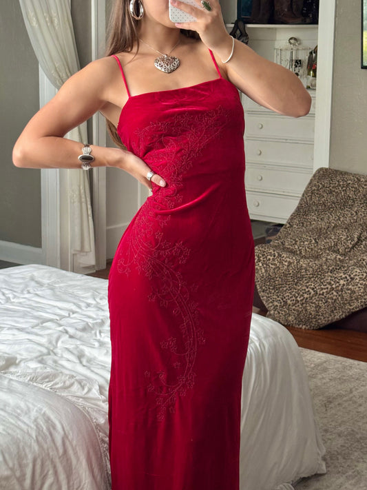 Pia 90's Embellished Dress | Size L