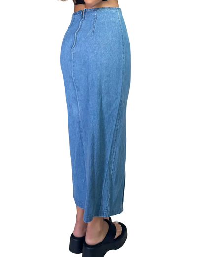 Rachel Denim Maxi | Size 27” waist