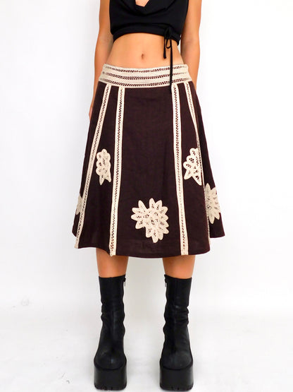 Lola Crochet Midi | Size 30” waist