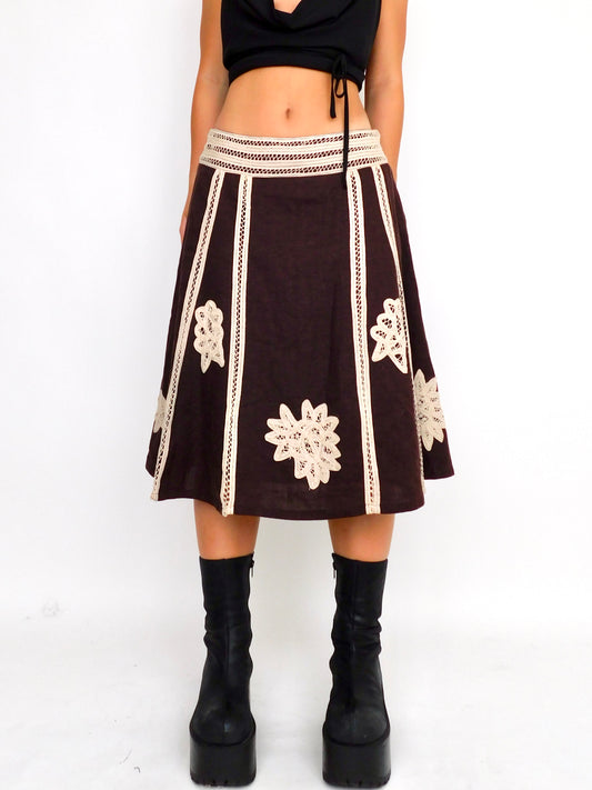Lola Crochet Midi | Size 30” waist