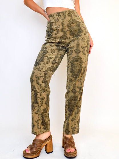 La Voré Printed Trousers | Size 30” waist