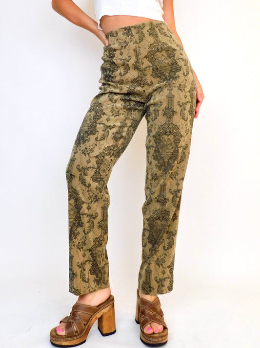 La Voré Printed Trousers | Size 30” waist