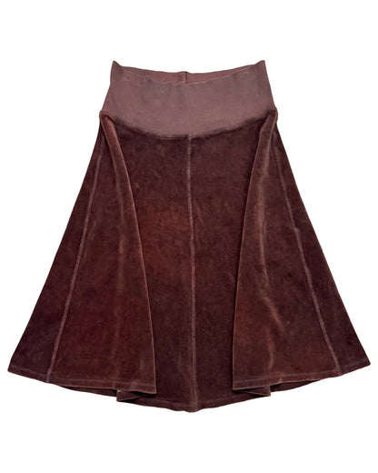 Brown 00’s midi skirt | 28” waist