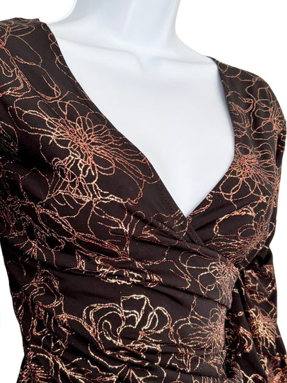 Dressbarn 00's Slinky Ruched Top | Size M