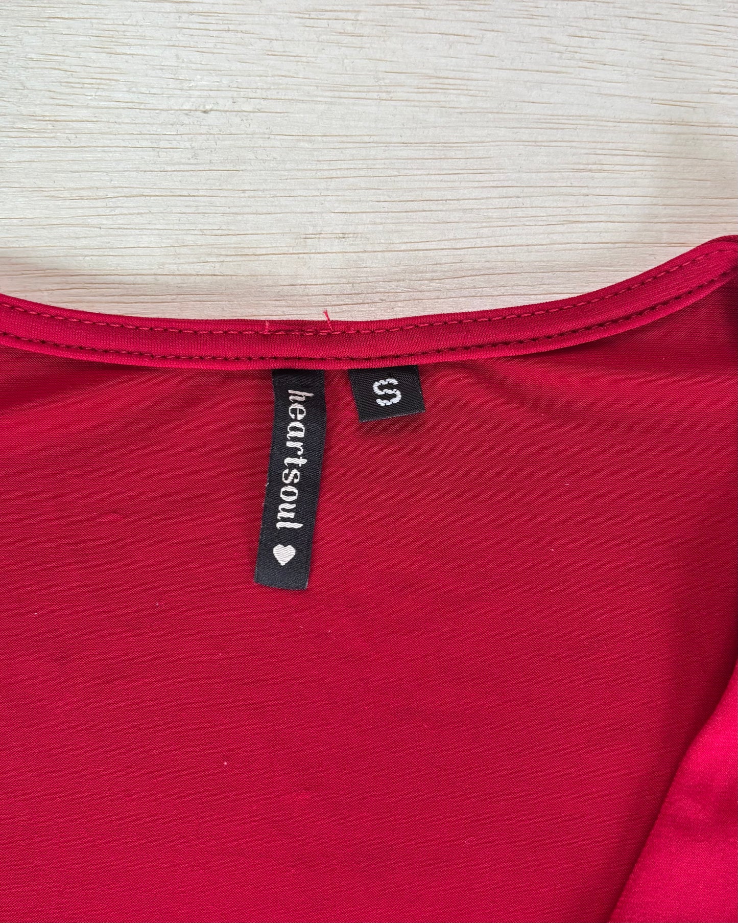 Y2K Red Ruffle Top | Size S