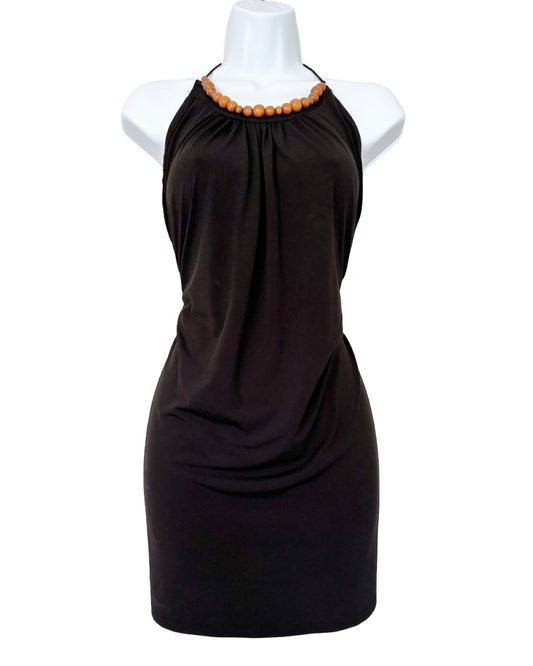 Spense 00's Beaded Halter Dress | Size 8