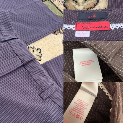 Andi Brown Pinstripe Trousers | Size US 4