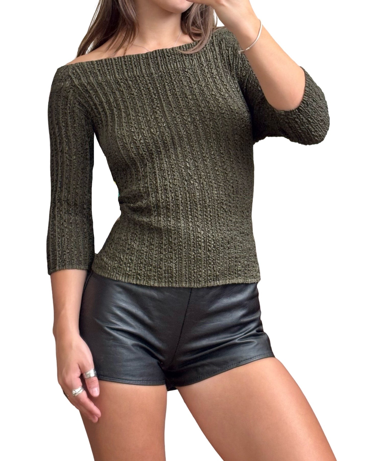 Silk Scrunch Top | Size XL