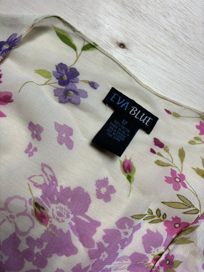 Eva Blue 00’s Tie Top | One Size