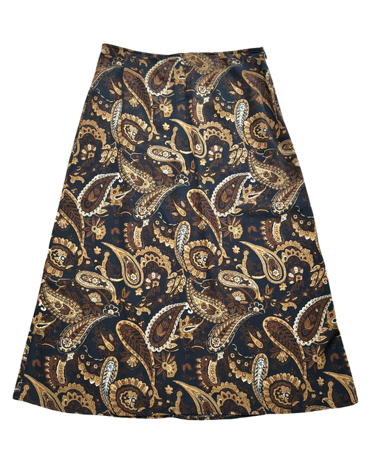 Brown Paisley Maxi | Size 32” waist