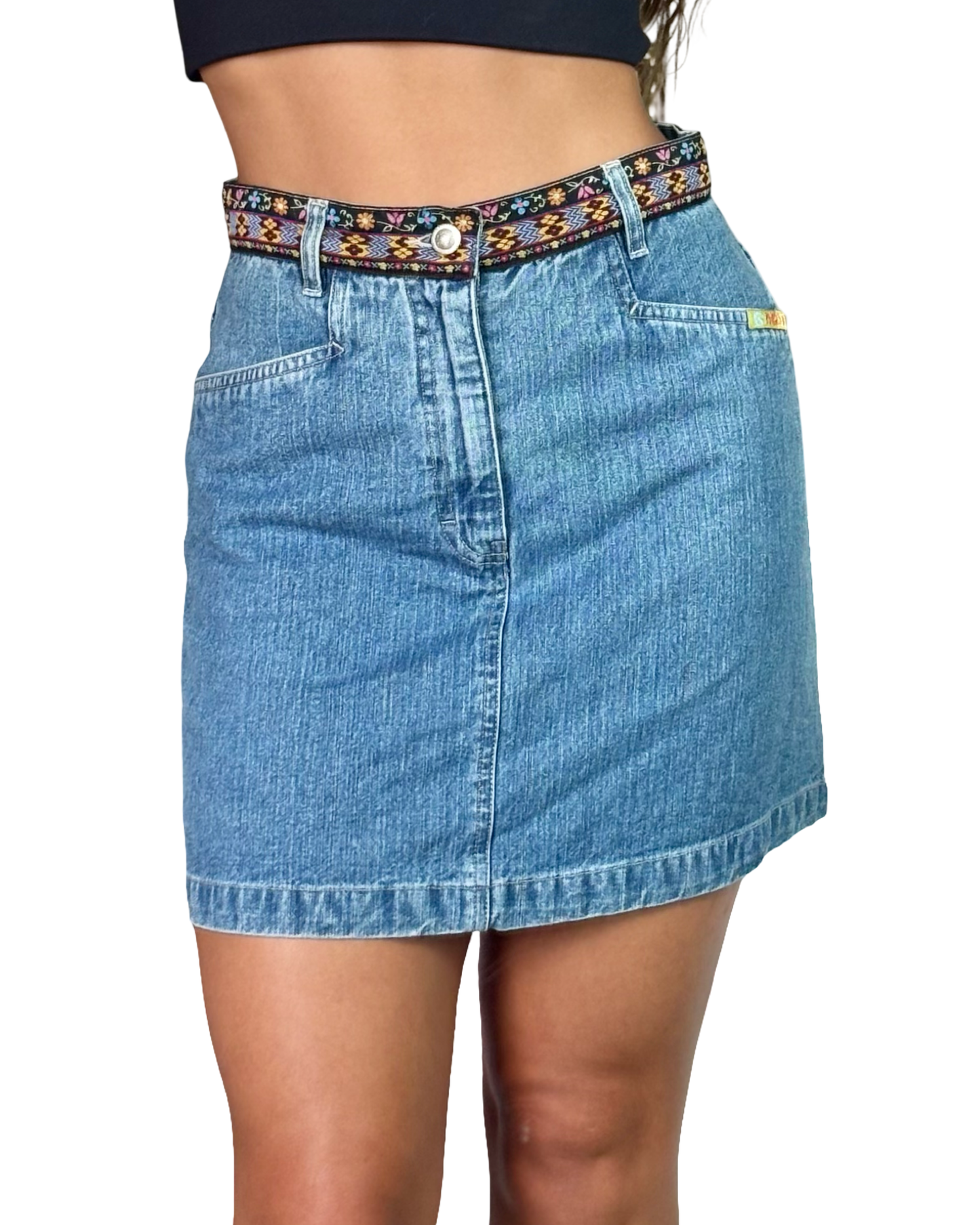 No Excuses Denim Mini | Size 27” waist