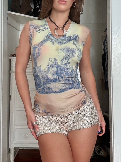 Graphic 90's Fitted Top | Size XL