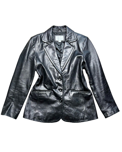 Worthington 90’s Genuine Leather Blazer | Size S