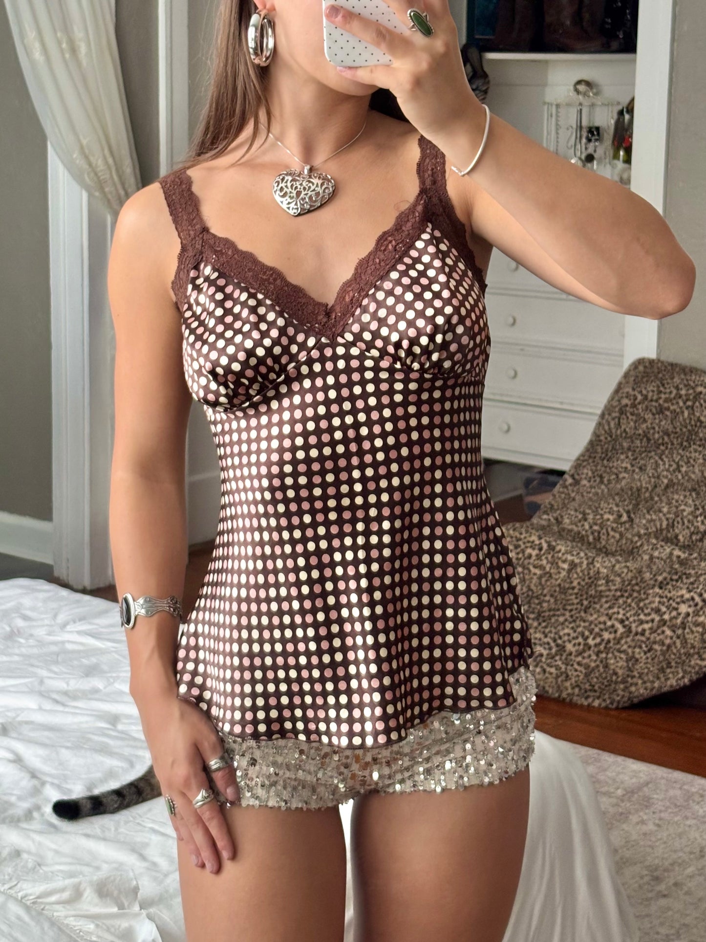 Polka Dot 00’s Cami | Size PL