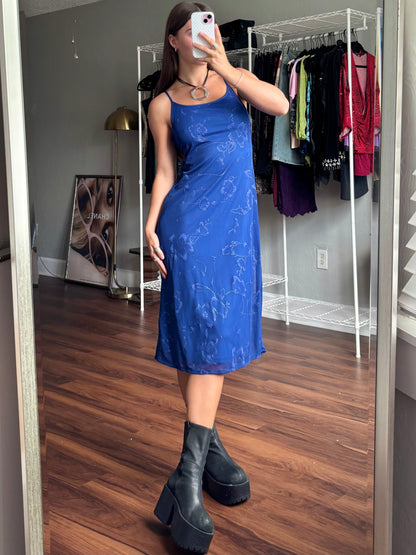 Mesh 90's Tie Back Dress | Size XS